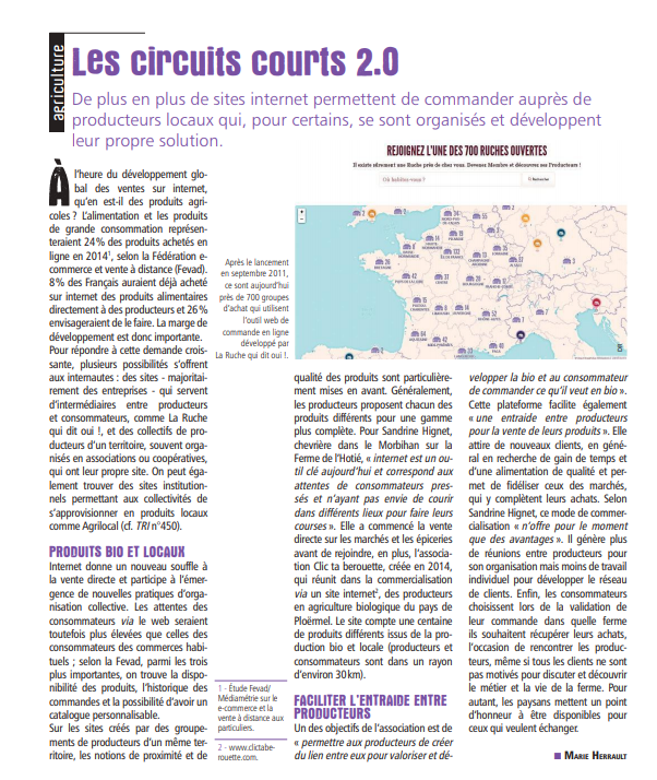 Les Circuits Courts 2.0 | ALIMENTERRE