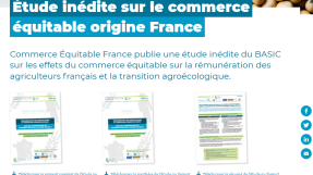 Etude inédite sur le commerce équitable origine France