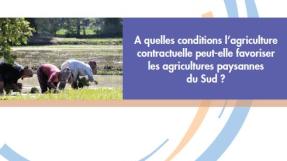 Couverture du rapport de la C2A sur l'agriculture contractuelle