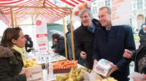 Stéphane Le Foll lors de la journée anti-gaspillage alimentaire