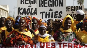 Manifestation contre les accaparements de terre, Sénégal