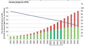 Graphique CIRAD sur les demandeurs d'emplois en Afrique