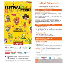 festival Alimenterre Thionville programme 2024 