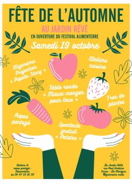 Affiche de la Fête de l'automne au Jardin RêVé