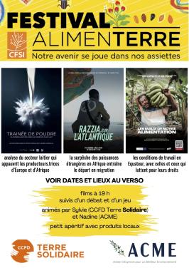 annonce festival Alimenterre/ACME/CCFD-Terre Solidaire