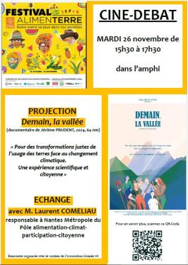 Ciné-débat Demain, la vallée, lycée Carquefou