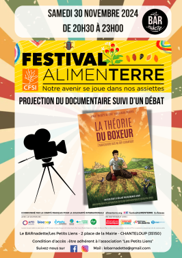 affiche du film la théorie du boxeur avec logo du barnadette