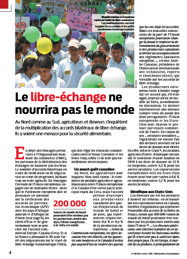 Le libre-échange ne nourrira pas le monde