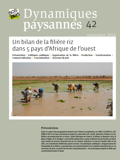 Le bilan de la filière riz dans cinq pays d'Afrique de l'Ouest