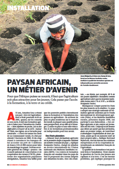 Paysan africain, un métier d'avenir