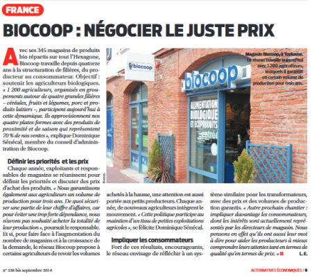 Biocoop, négocier le juste prix