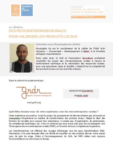 Entretien avec Moustapha Ka, Grdr, 2018