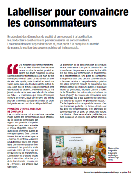 Labelliser pour convaincre les consommateurs