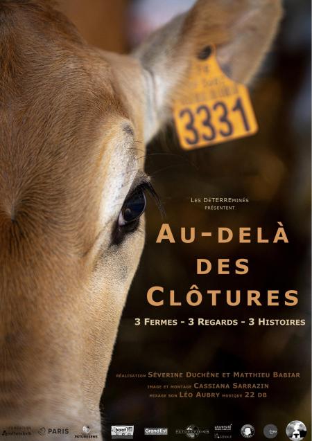 Affiche du film : une tête de vache sur un fond noir, avec les informations relatives au film