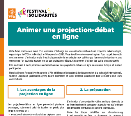 Fiche pratique animer proj-deb en ligne