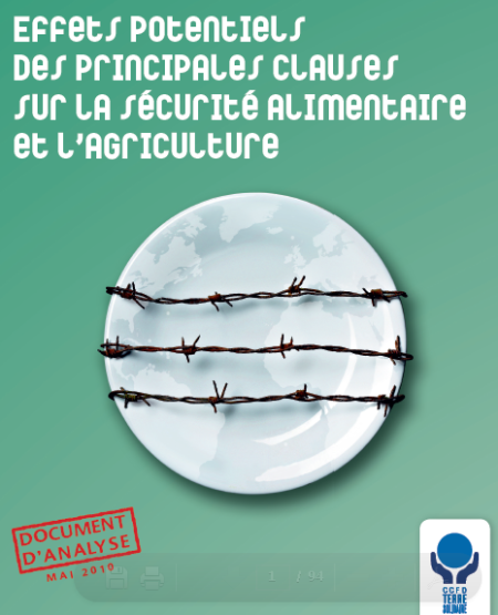 Couverture rapport CCFD