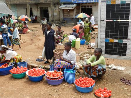 Marché de Béni, est de la République Démocratique du Congo